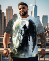 Fallen Angel Men's Plus Size Short Sleeve T-Shirt